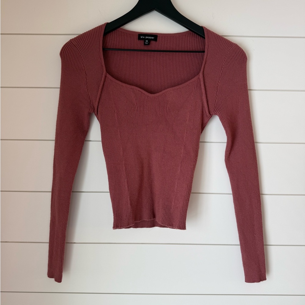 Von Maur Women’s XS Long Sleeve Ribbed T-Shirt